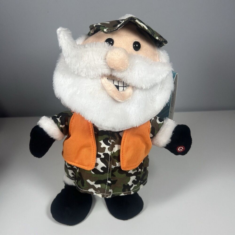 Side Stepper Hunter Santa, Sings “The Twelve Days Of Christmas” song Gemmy
